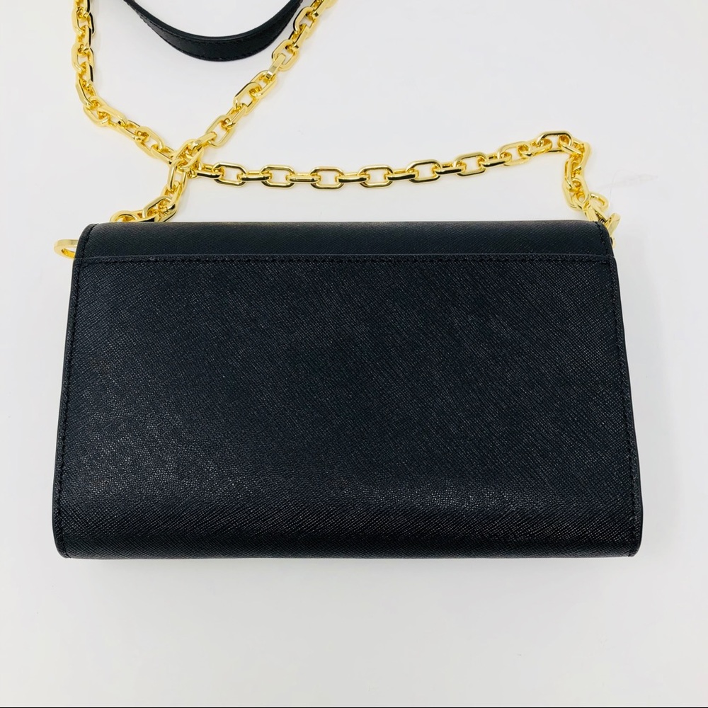 TORY BURCH BLACK WALLET ON CHAIN - Picture 5 of 8